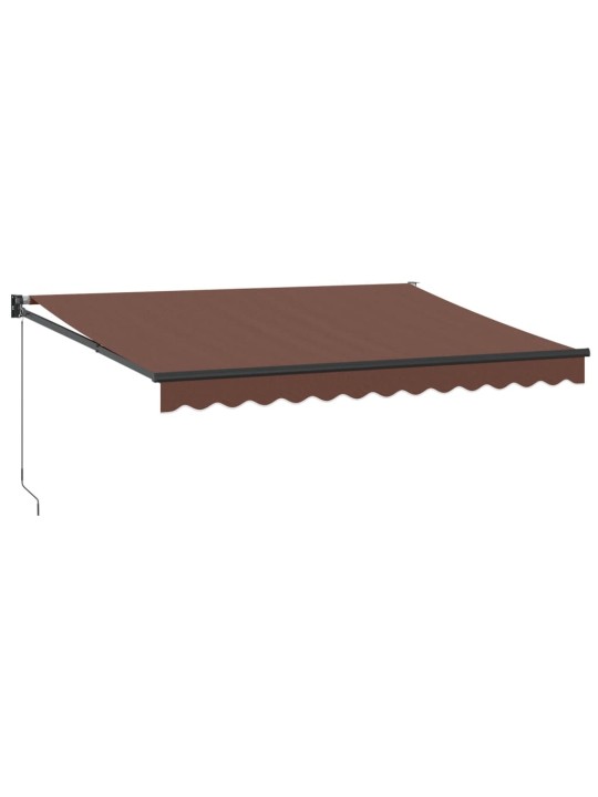 KÄSITSI SISSETÕMMATAV VARIKATUS, PRUUN, 350 X 250 CM