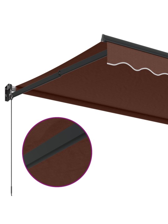 KÄSITSI SISSETÕMMATAV VARIKATUS, PRUUN, 350 X 250 CM
