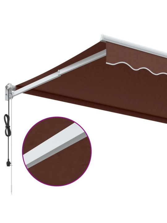 AUTOMAATSELT SISSETÕMMATAV VARIKATUS, PRUUN, 300 X 250 CM