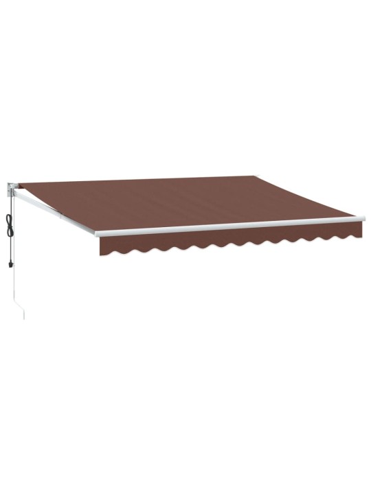AUTOMAATSELT SISSETÕMMATAV VARIKATUS, PRUUN, 350X250 CM