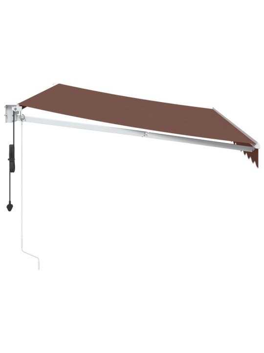 AUTOMAATSELT SISSETÕMMATAV VARIKATUS, PRUUN, 350X250 CM