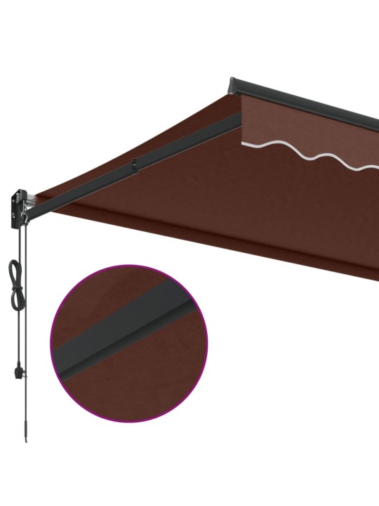 AUTOMAATSELT SISSETÕMMATAV VARIKATUS, PRUUN, 500X300 CM