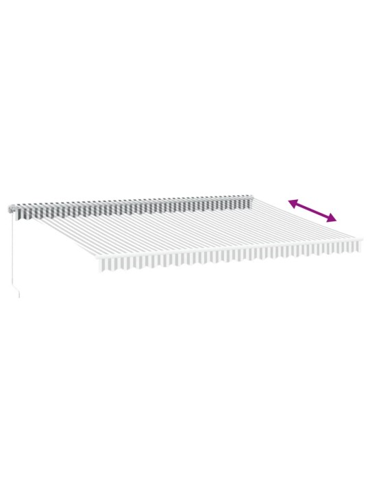 KÄSITSI SISSETÕMMATAV VARIKATUS, ANTRATSIITHALL/VALGE 500X350CM