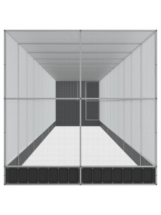 LINNUMAJA KOOS LAIENDUSEGA, HÕBEDANE, 1244X203X216 CM, TERAS