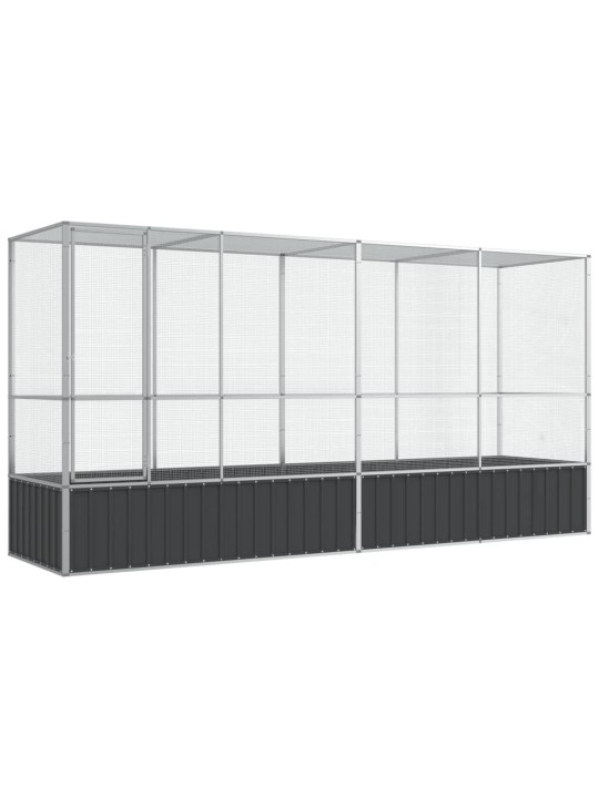 LINNUMAJA KOOS LAIENDUSEGA, HÕBEDANE, 418,5X107X212 CM, TERAS