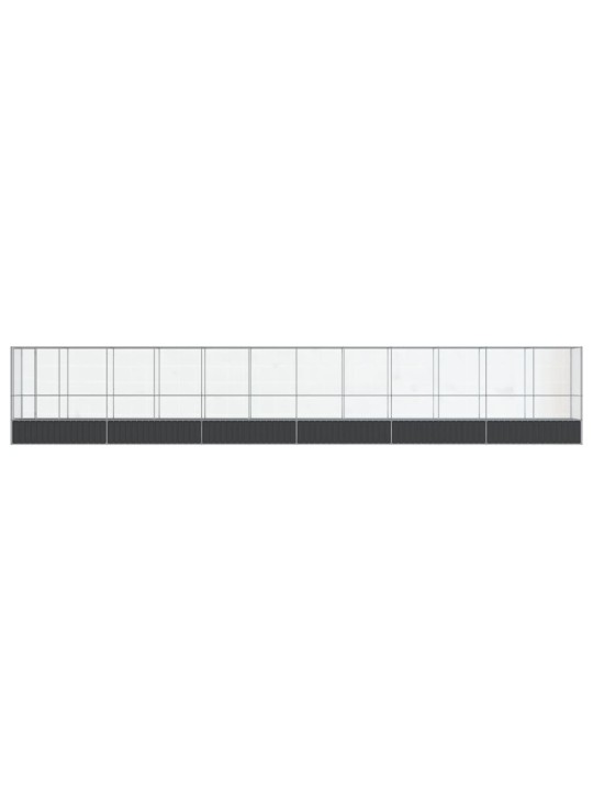 LINNUMAJA KOOS LAIENDUSEGA, HÕBEDANE, 1250,5X107X212 CM, TERAS