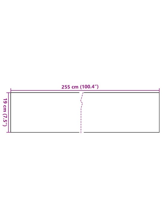 Rõdupiirde katted 5 tk, valge, 255 x 19 cm, polürotang