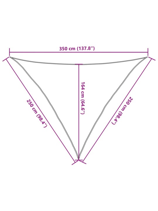 Päikesevarjupuri helehall 2,5x2,5x3,5 m 100% polüester oxford