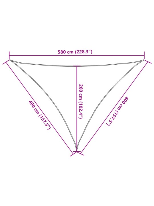 Päikesevarjupuri beež 4x4x5,8 m 100% polüester oxford