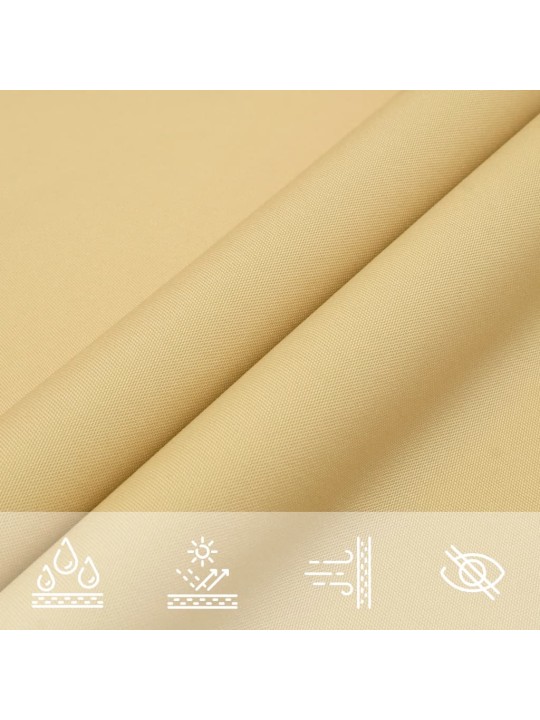 PÄIKESEVARJUPURI BEEŽ 5X5X5 M 100% POLÜESTER OXFORD