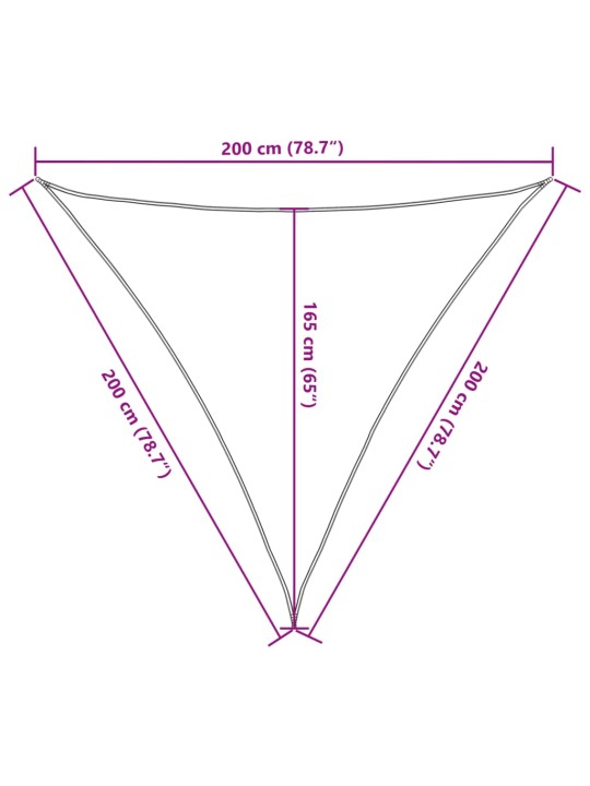 PÄIKESEVARJUPURI TUMEBEEŽ 2X2X2 M 100% POLÜESTER OXFORD