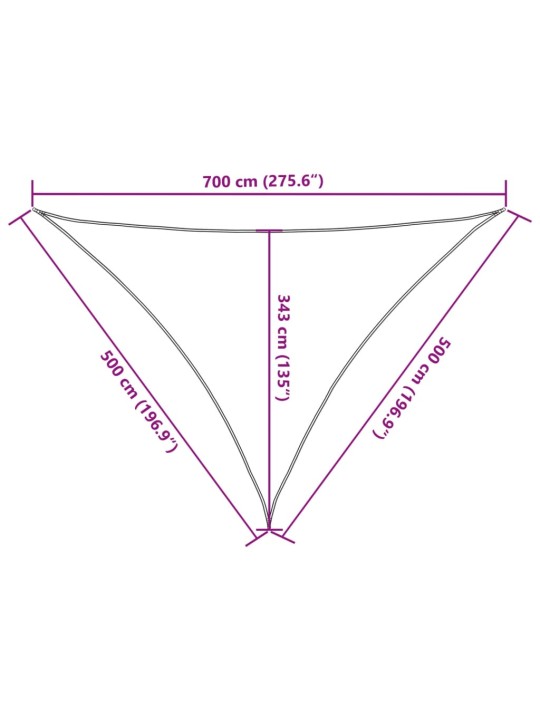 Päikesevarjupuri must 7x5x5 m 100% polüester oxford