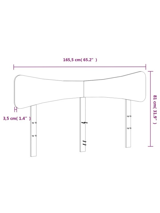 Voodipeats, 160 cm, männipuit