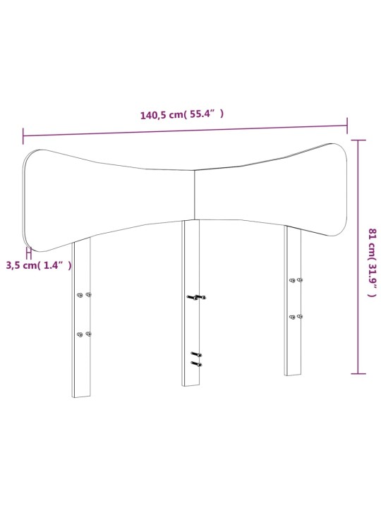 Voodipeats, 135 cm, männipuit