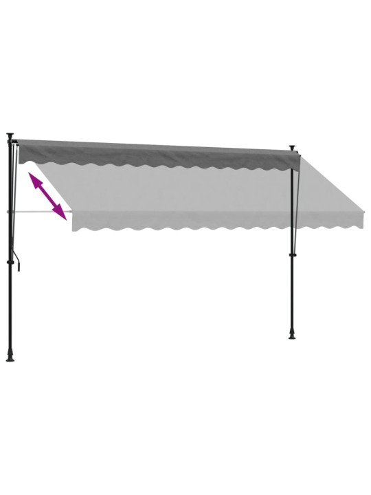 SISSETÕMMATAV VARIKATUS ANTRATSIITHALL, 350X150CM, KANGAS/TERAS