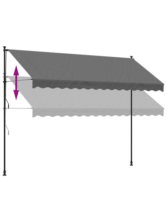 SISSETÕMMATAV VARIKATUS ANTRATSIITHALL, 350X150CM, KANGAS/TERAS