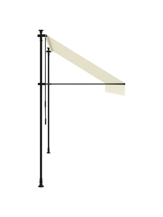 SISSETÕMMATAV VARIKATUS, KREEMJAS, 300X150 CM, KANGAS/TERAS