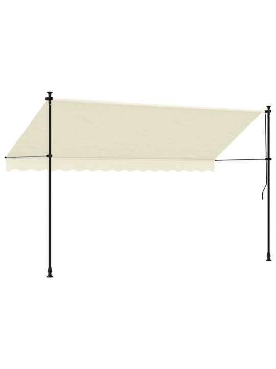 SISSETÕMMATAV VARIKATUS, KREEMJAS, 350X150 CM, KANGAS/TERAS