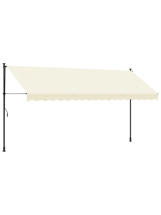 SISSETÕMMATAV VARIKATUS, KREEMJAS, 400X150 CM, KANGAS/TERAS