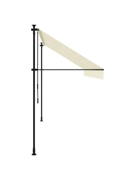 SISSETÕMMATAV VARIKATUS, KREEMJAS, 400X150 CM, KANGAS/TERAS