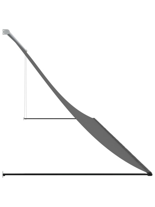 Sissetõmmatav varikatus antratsiithall, 350x150cm, kangas/teras