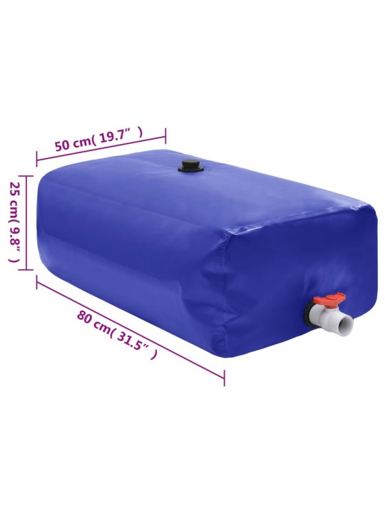 KRAANIGA VEEPAAK, KOKKUPANDAV, 100 L, PVC