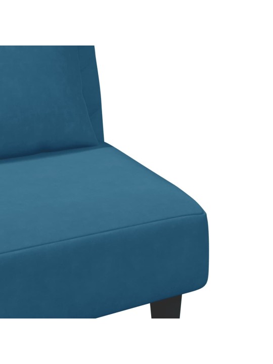 2-OSALINE DIIVANIKOMPLEKT PATJADEGA, SININE, SAMET