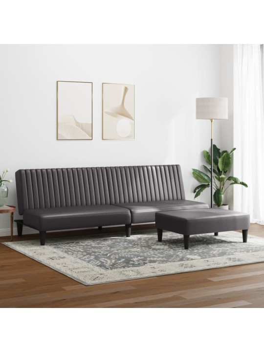 2-OSALINE DIIVANIKOMPLEKT, HALL, KUNSTNAHK