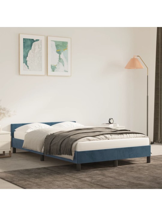 VOODIRAAM ILMA MADRATSIGA TUMESININE 120X190 CM SAMET