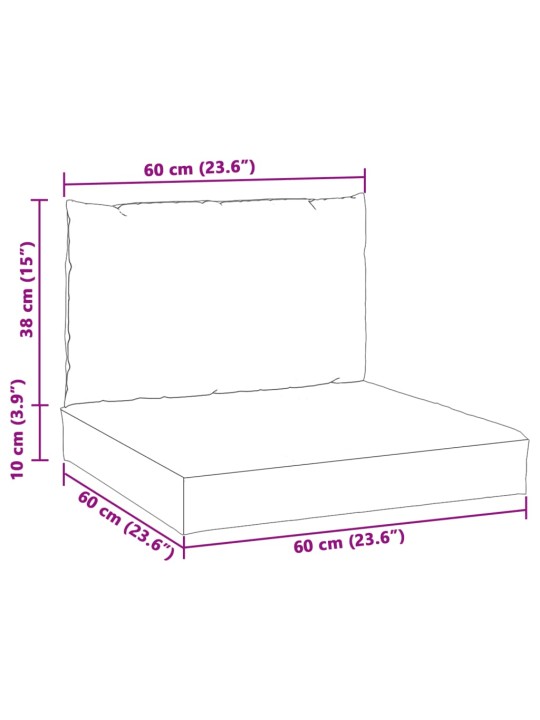 Euroaluse istmepadjad 2 tk, antratsiithall, kangas