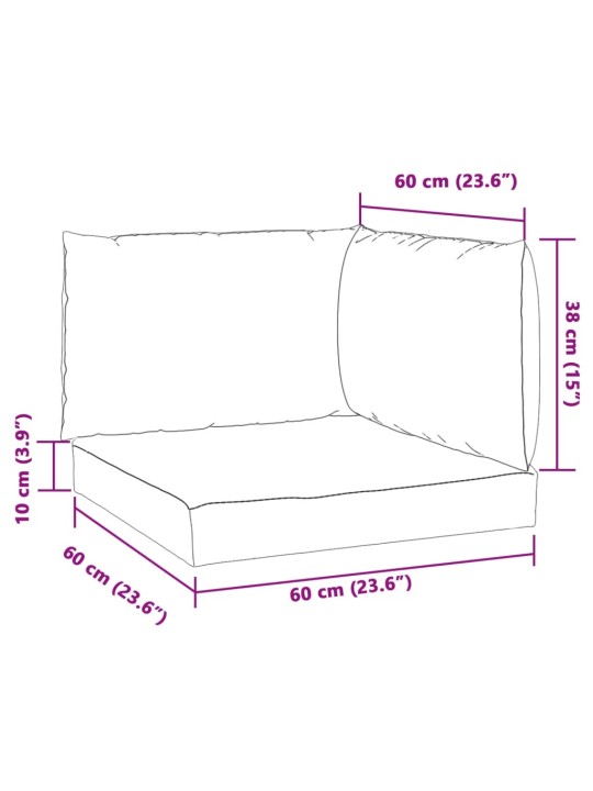 Euroaluse istmepadjad 3 tk, antratsiithall, kangas