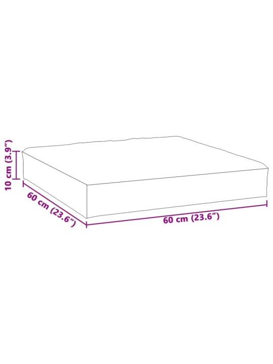 Euroaluse istmepadi, antratsiithall, 60x60x10 cm, kangas