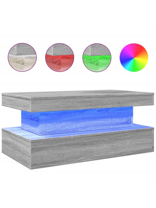 LED-TULEDEGA KOHVILAUD, HALL SONOMA TAMM, 90X50X40 CM