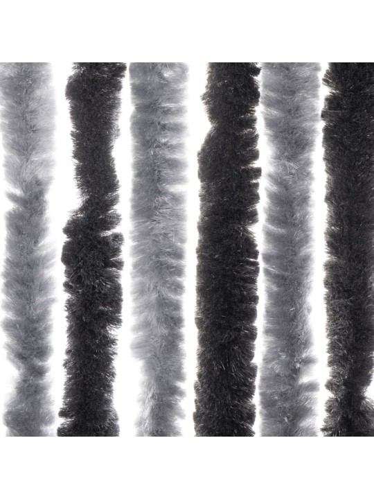PUTUKAKARDIN, HALL JA MUST, 56 X 200 CM, ŠENILL