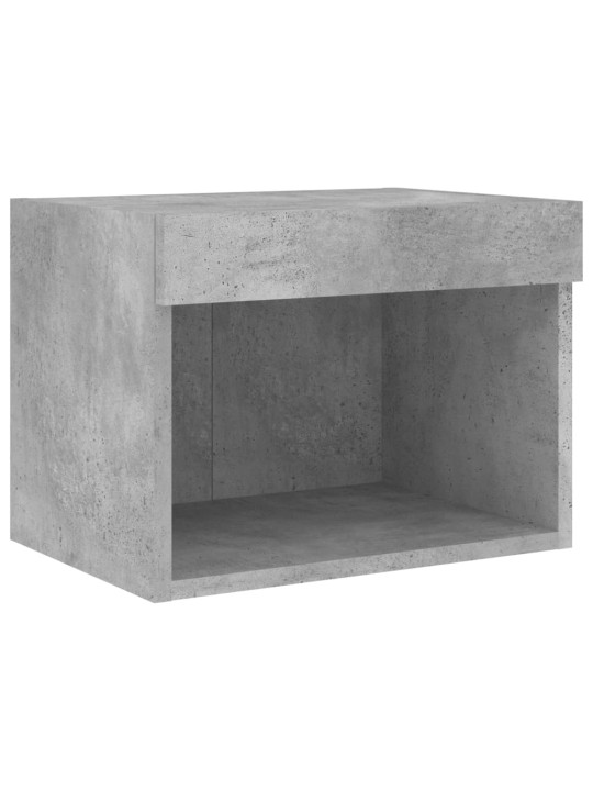 4-osaline telerikappide komplekt LED-tuledega, betoonhall