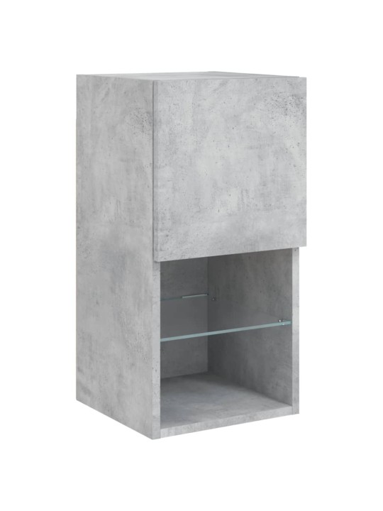 4-osaline telerikappide komplekt LED-tuledega, betoonhall