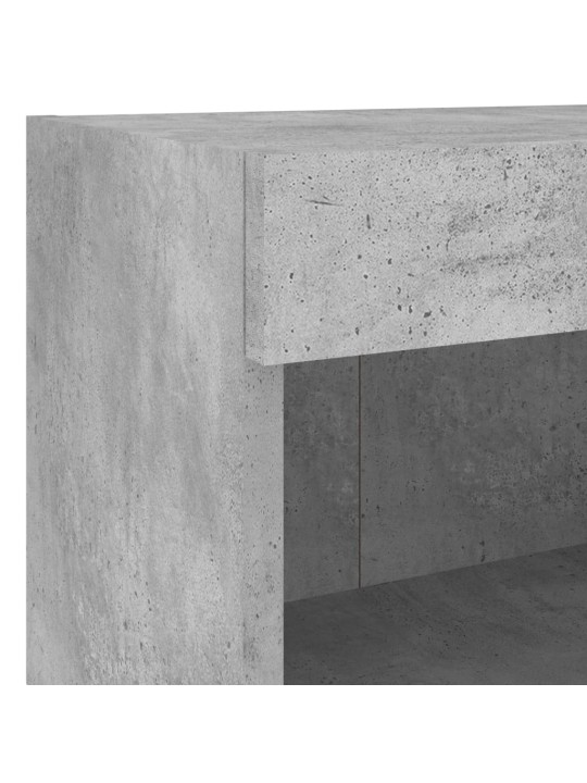 4-osaline telerikappide komplekt LED-tuledega, betoonhall
