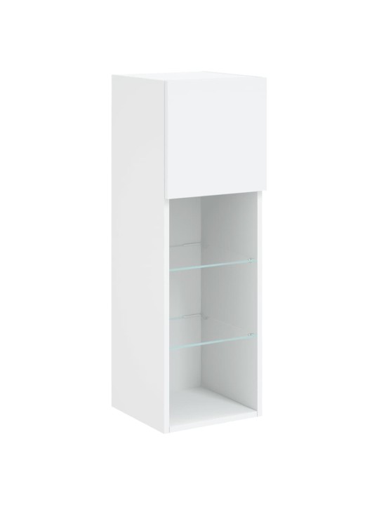 4-osaline telerikappide komplekt LED-tuledega, valge