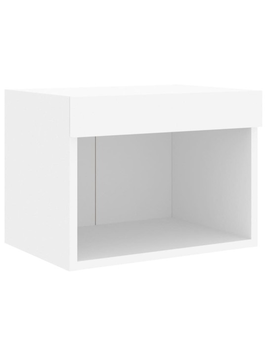 4-osaline telerikappide komplekt LED-tuledega, valge