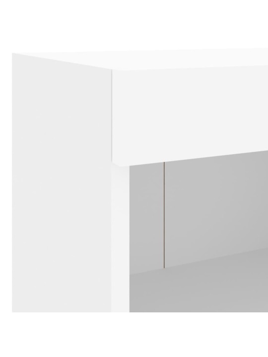 4-osaline telerikappide komplekt LED-tuledega, valge