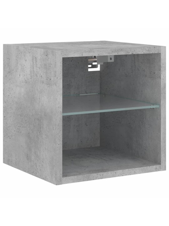 6-osaline telerikappide komplekt LED-tuledega, betoonhall