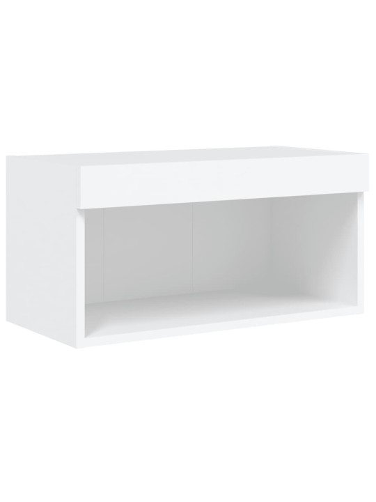 6-osaline telerikappide komplekt LED-tuledega, valge, tehispuit