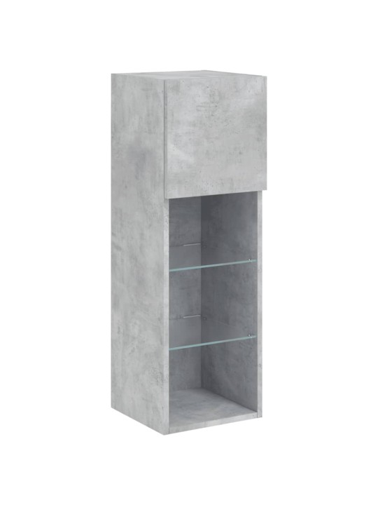 6-osaline telerikappide komplekt LED-tuledega, betoonhall