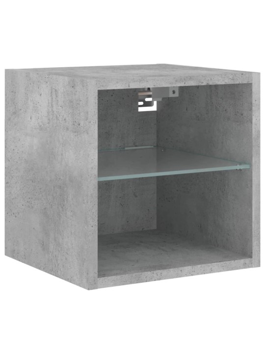 8-osaline telerikappide komplekt LED-tuledega, betoonhall