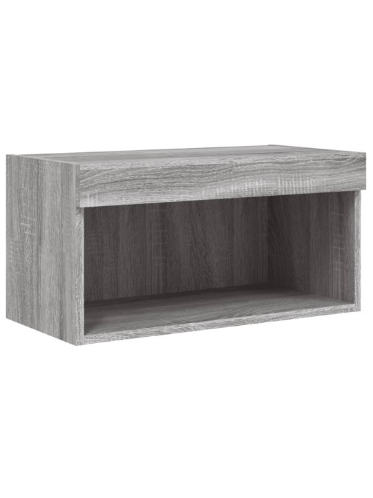8-osaline telerikappide komplekt LED-tuledega, hall sonoma tamm