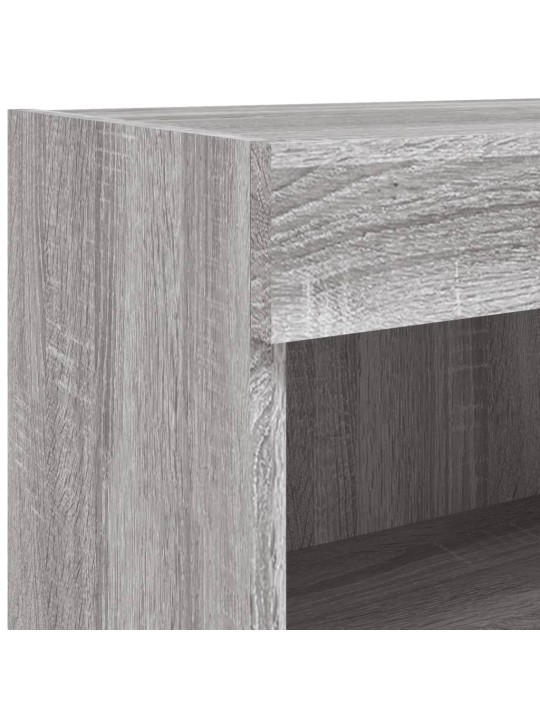 8-osaline telerikappide komplekt LED-tuledega, hall sonoma tamm
