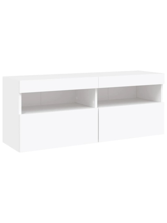 5-osaline telerikappide komplekt LED-tuledega, valge, tehispuit