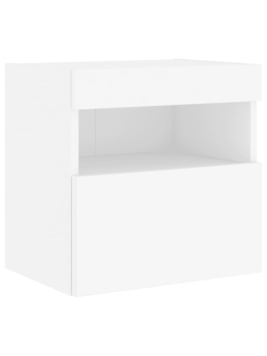 5-osaline telerikappide komplekt LED-tuledega, valge, tehispuit