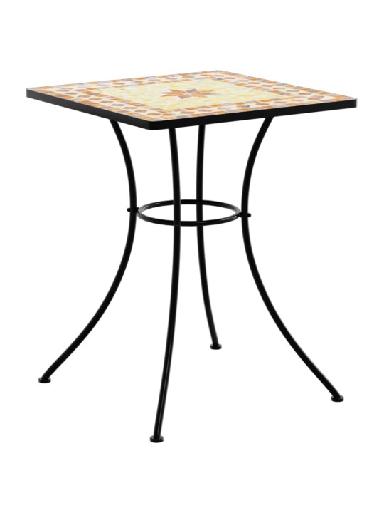 MOSAIIKPLAADIGA BISTROOLAUD, TERRAKOTA, 60X60X74 CM KERAAMILINE