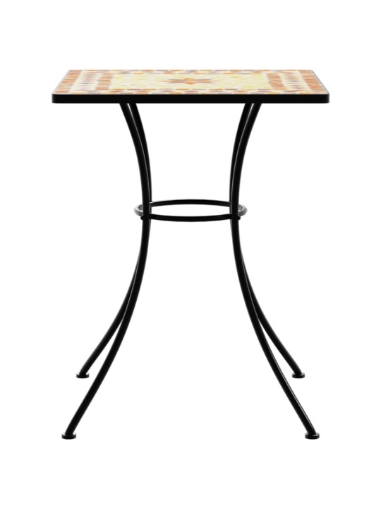 MOSAIIKPLAADIGA BISTROOLAUD, TERRAKOTA, 60X60X74 CM KERAAMILINE